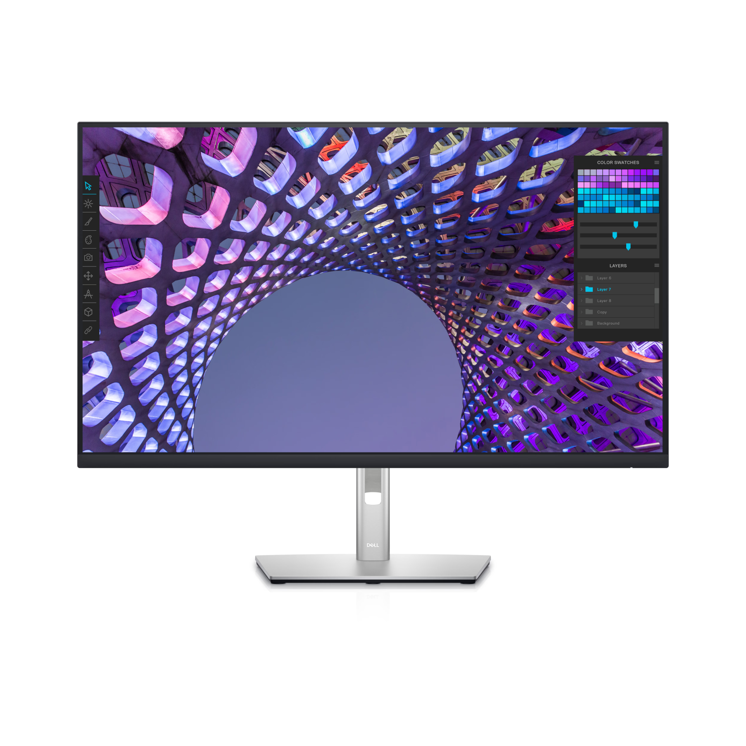 Bild von Dell P3223QE 4K-UHD Monitor - IPS, Höhenverstellung, USB-C, LAN