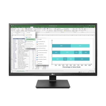 LG 24BK55YT-B Business Monitor - IPS, Höhenverstellung, Pivot