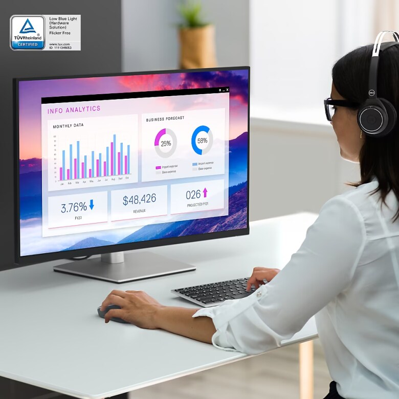 Dell P3223QE 4K-UHD Monitor - IPS, Höhenverstellung, USB-C, LAN_2