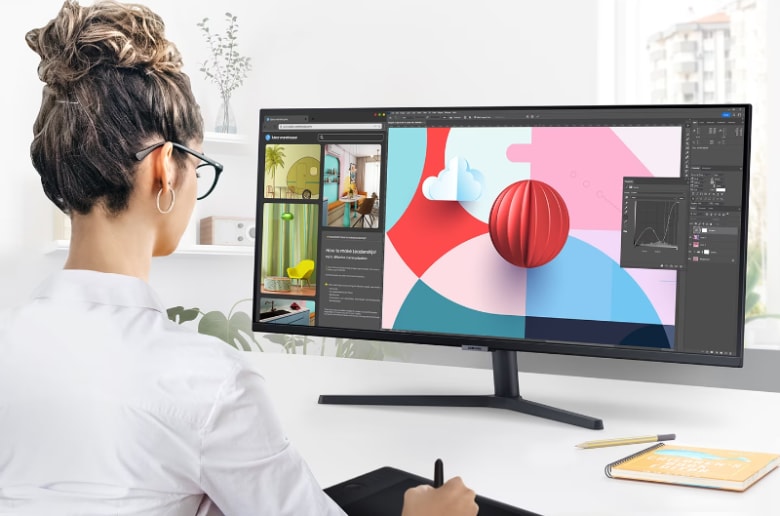 Samsung ViewFinity S5 S34C500GAU Office Monitor - WQHD, 100Hz_1