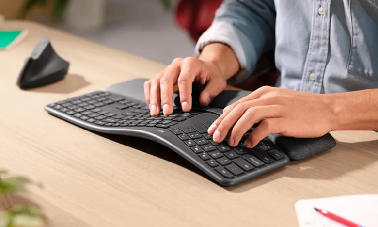 Logitech ERGO K860 for Business, Kabellos_2