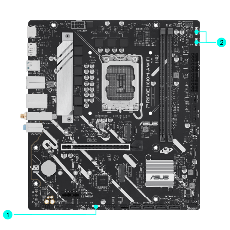 ASUS Prime H810M-A WIFI Mainboard Sockel 1851_17