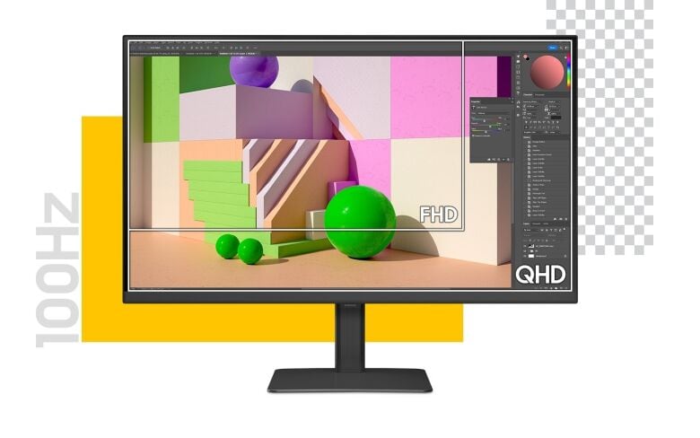 Samsung S24D600UAU Office Monitor - QHD, Höhenverstellung, USB-C_2