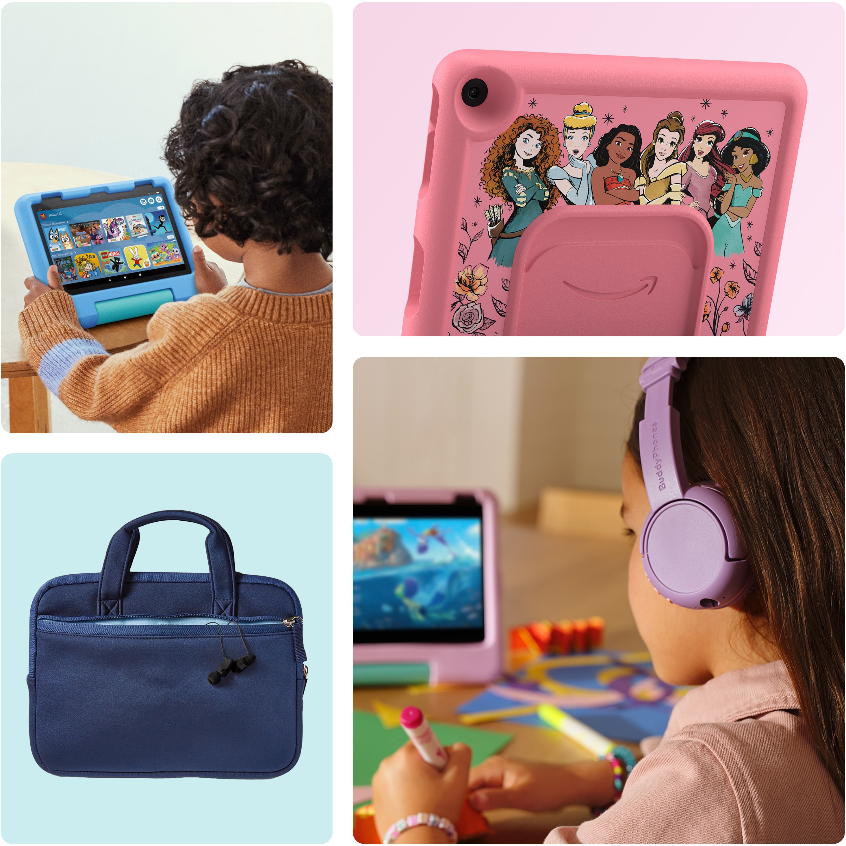 Amazon Fire HD 8 Kids-Tablet (2024), Disney-Prinzessinnen-Design_1