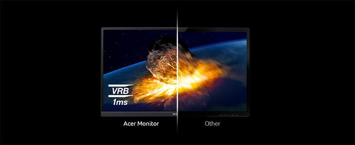 Acer Nitro XZ0 - 1ms (VRB) Reaktionszeit - Präzise. Schnell. Schlierenfrei.