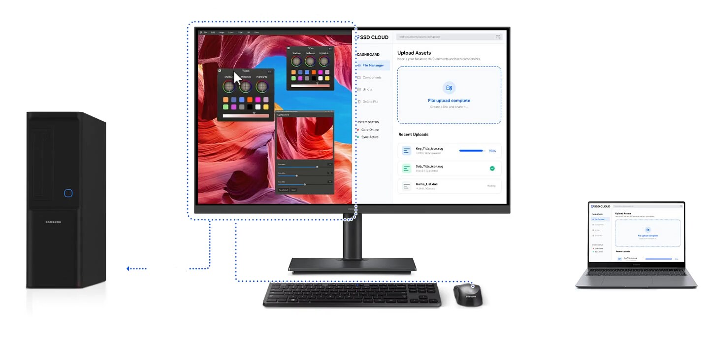 Samsung ViewFinity S8 LS27H804UAUXEN 27 Zoll - Office Monitor_6