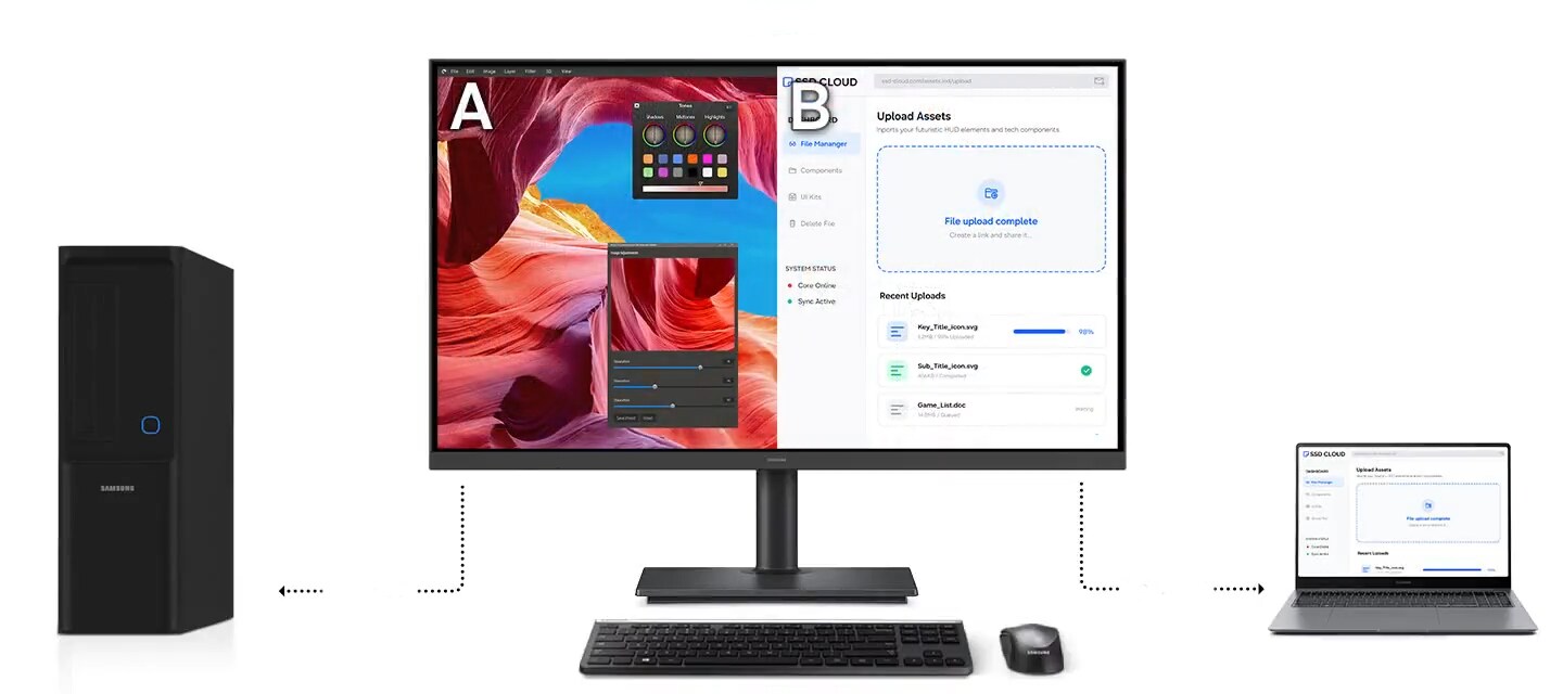 Samsung ViewFinity S8 LS27H804UAUXEN 27 Zoll - Office Monitor_8
