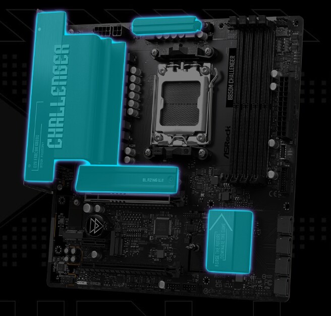 ASRock B850M Challenger Mainboard Sockel AM5_6