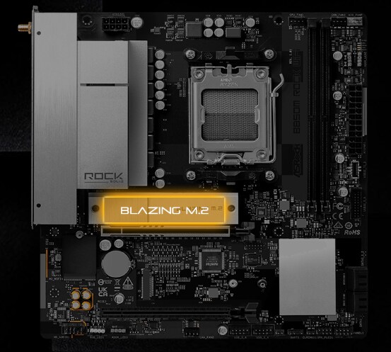 ASRock B850M Rock WiFi Mainboard Sockel AM5_4