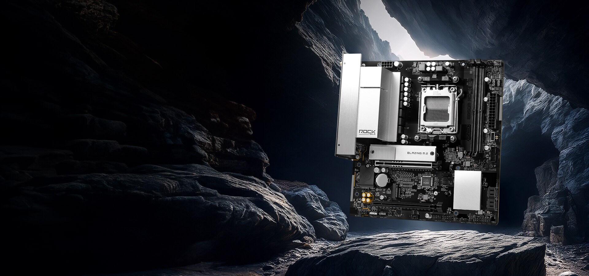 ASRock B850M Rock WiFi Mainboard Sockel AM5_1