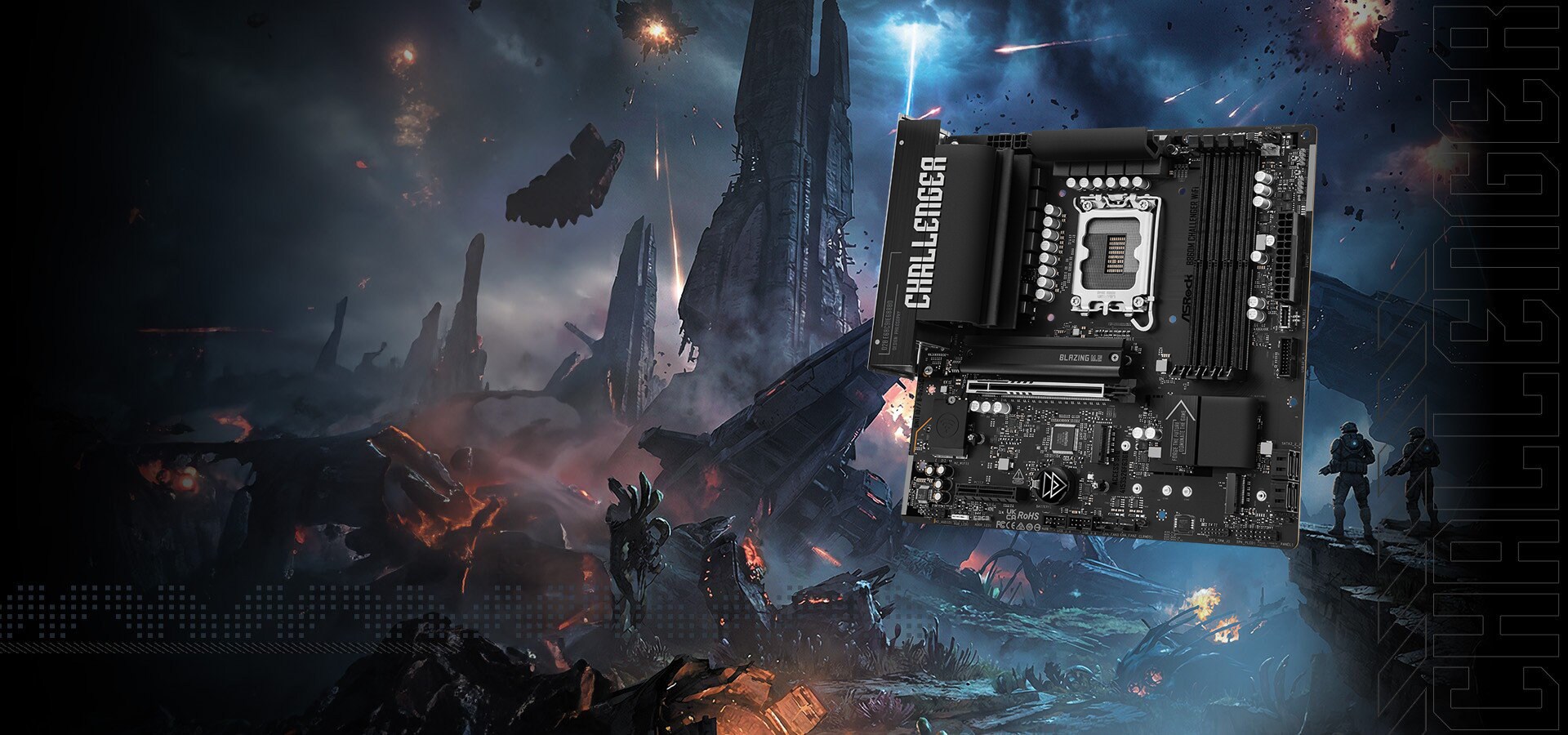 ASRock B860M Challenger WiFi Mainboard Sockel 1851_1
