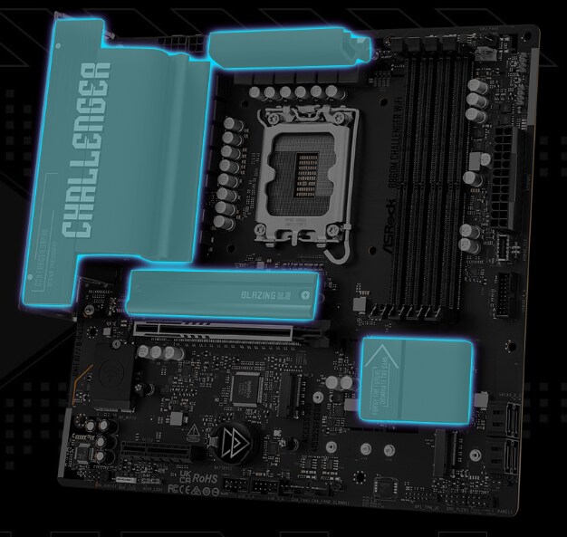 ASRock B860M Challenger WiFi Mainboard Sockel 1851_6