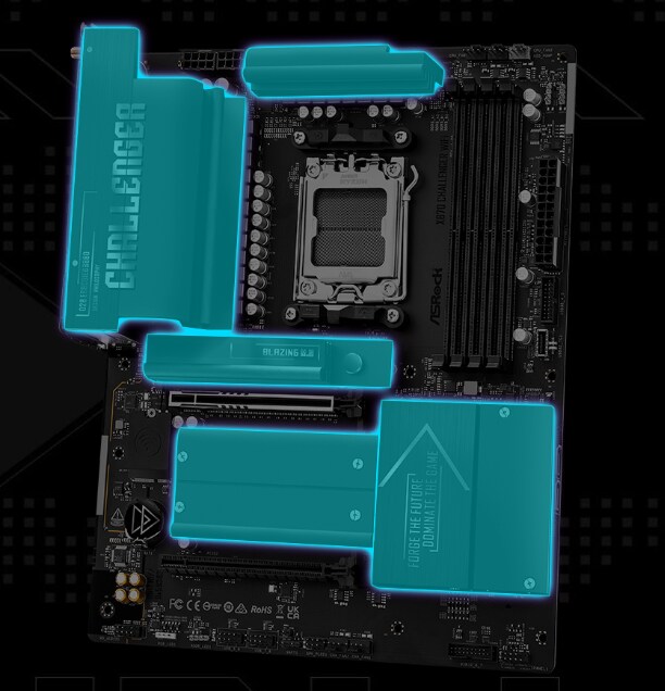 ASRock X870 Challenger WiFi Mainboard Sockel AM5_10