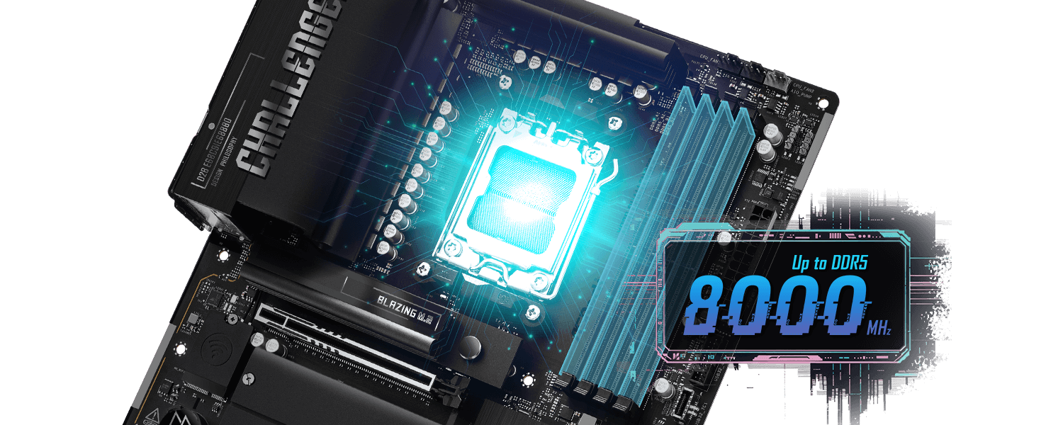 ASRock X870 Challenger WiFi Mainboard Sockel AM5_6