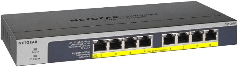 NETGEAR GS108PP Unmanaged Switch