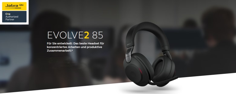 Jabra Evolve2 85 Headset, Stereo, kabellos, schwarz_2