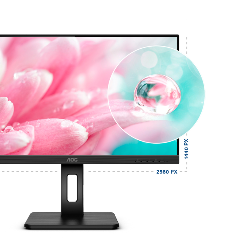 AOC Q24P2Q Office Monitor - IPS, QHD, Höhenverstellung_5