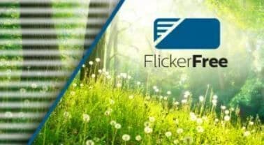 Geringere Ermüdung der Augen dank FlickerFree Technologie