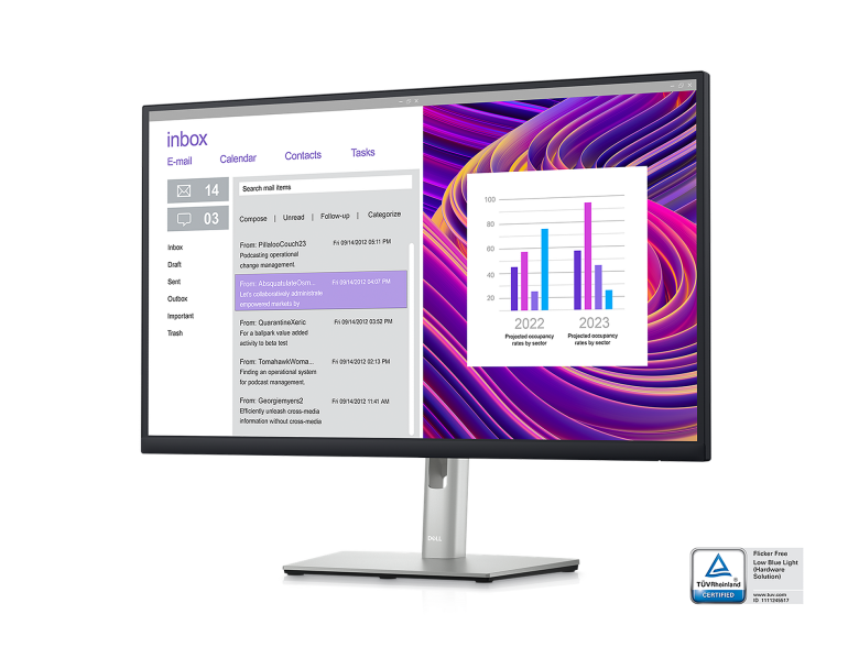 Dell P2723D Office Monitor - IPS, QHD, Höhenverstellung_2