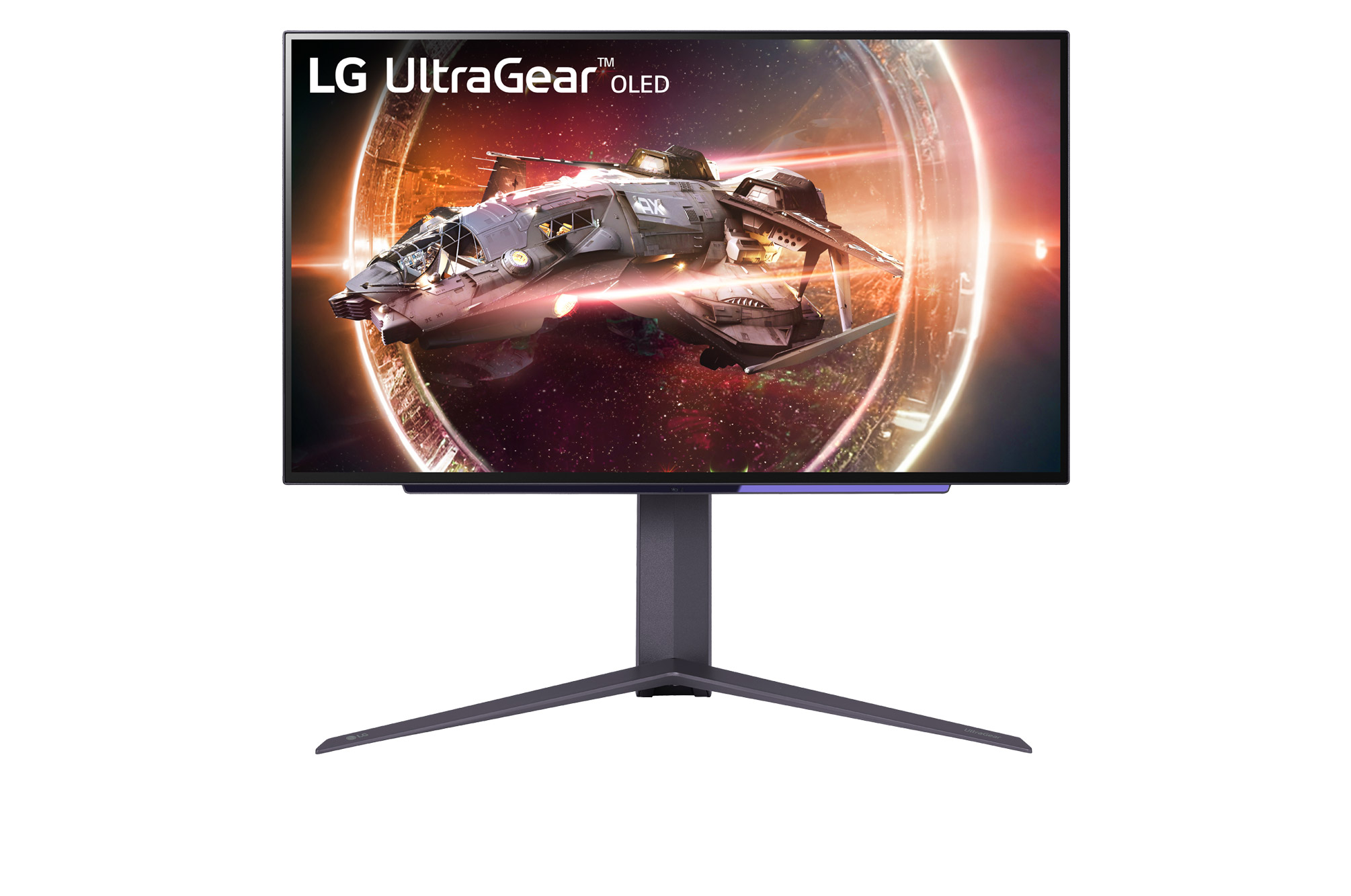 Bild von LG UltraGear 27GS95QX-B Gaming Monitor - OLED, 240Hz, 0,03ms Hexagon Lighting sorgt mit RGB-Beleuchtung für die passende Gaming-Atmosphäre