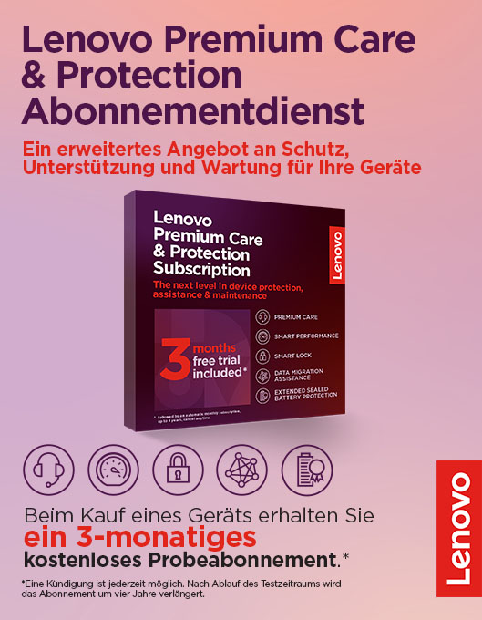 Bild von Lenovo Premium Care and Protection Abonnementdienst
