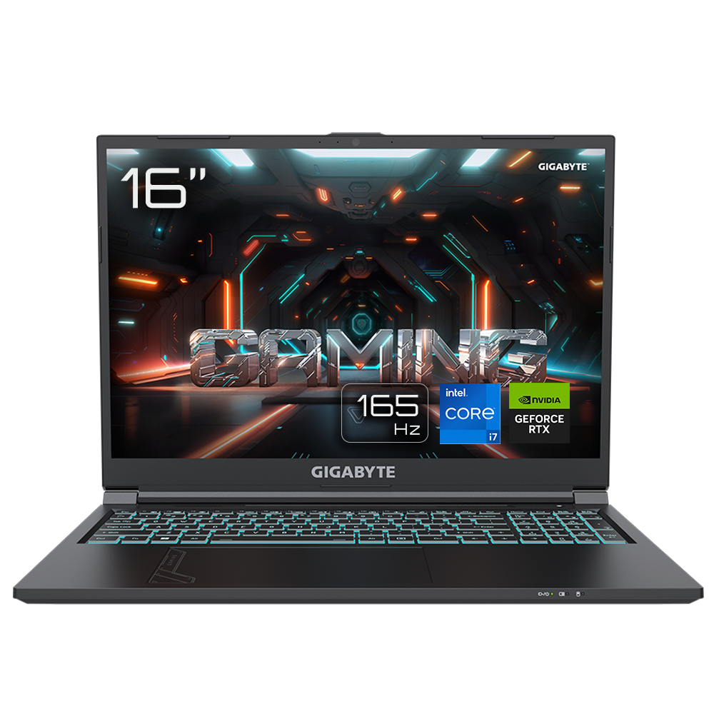 Bild von GIGABYTE G6 KF-73DE854KH - 16" FHD 165Hz Display, Intel Core i7-13700H, 16GB RAM, 1TB SSD, NVIDIA GeForce RTX™ 4060, Windows 11 Home