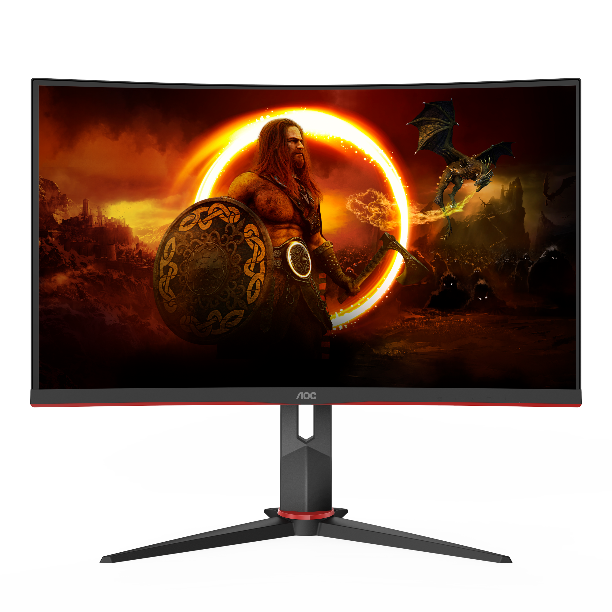 Bild von AOC CQ27G2S/BK Gaming Monitor - VA, Curved, QHD, 165 Hz