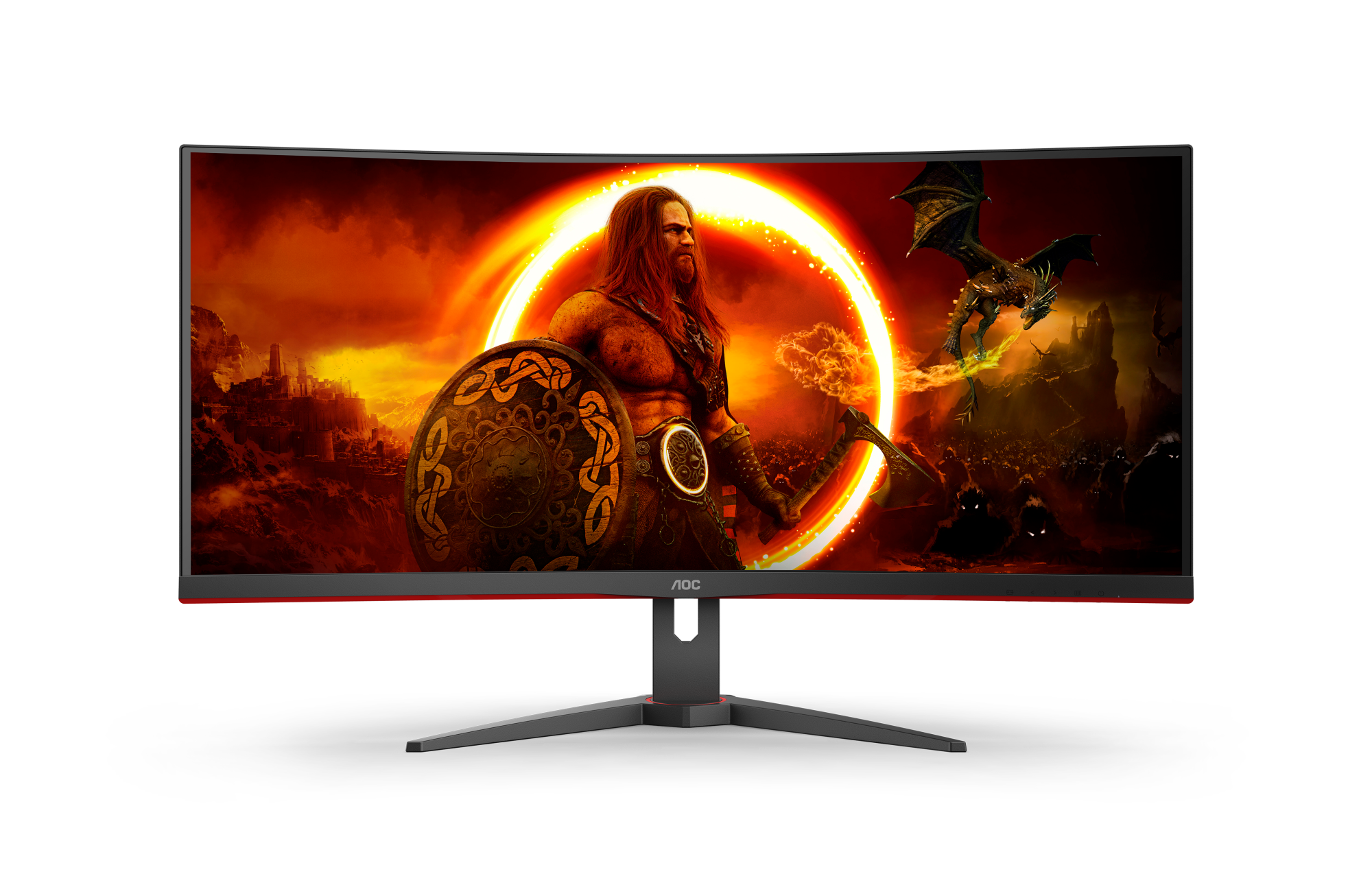 Bild von AOC CU34G2XE/BK Gaming Monitor - Curved, WQHD, 144 Hz