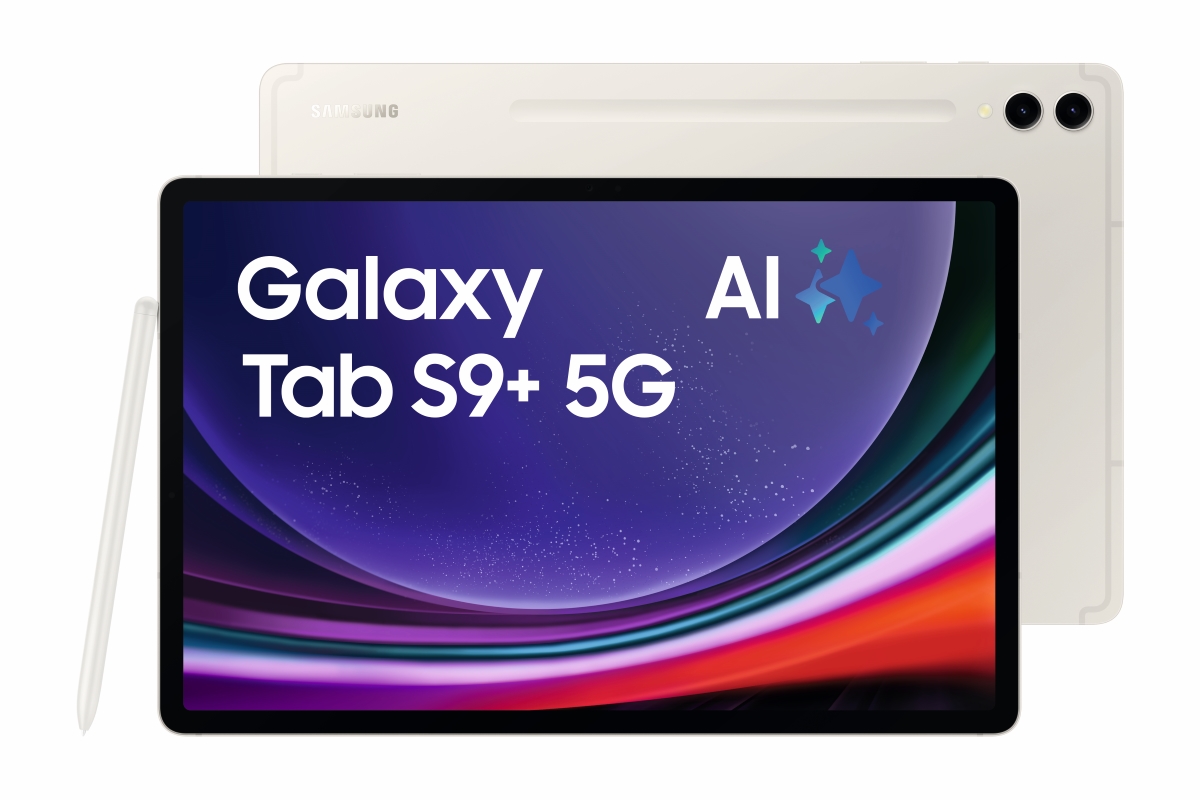 Bild von Samsung X816N Galaxy Tab S9+ 5G 512 GB (Beige) 12,4" WQXGA+ Display / Octa-Cora / 12GB RAM / 512GB Speicher / Android 13.0