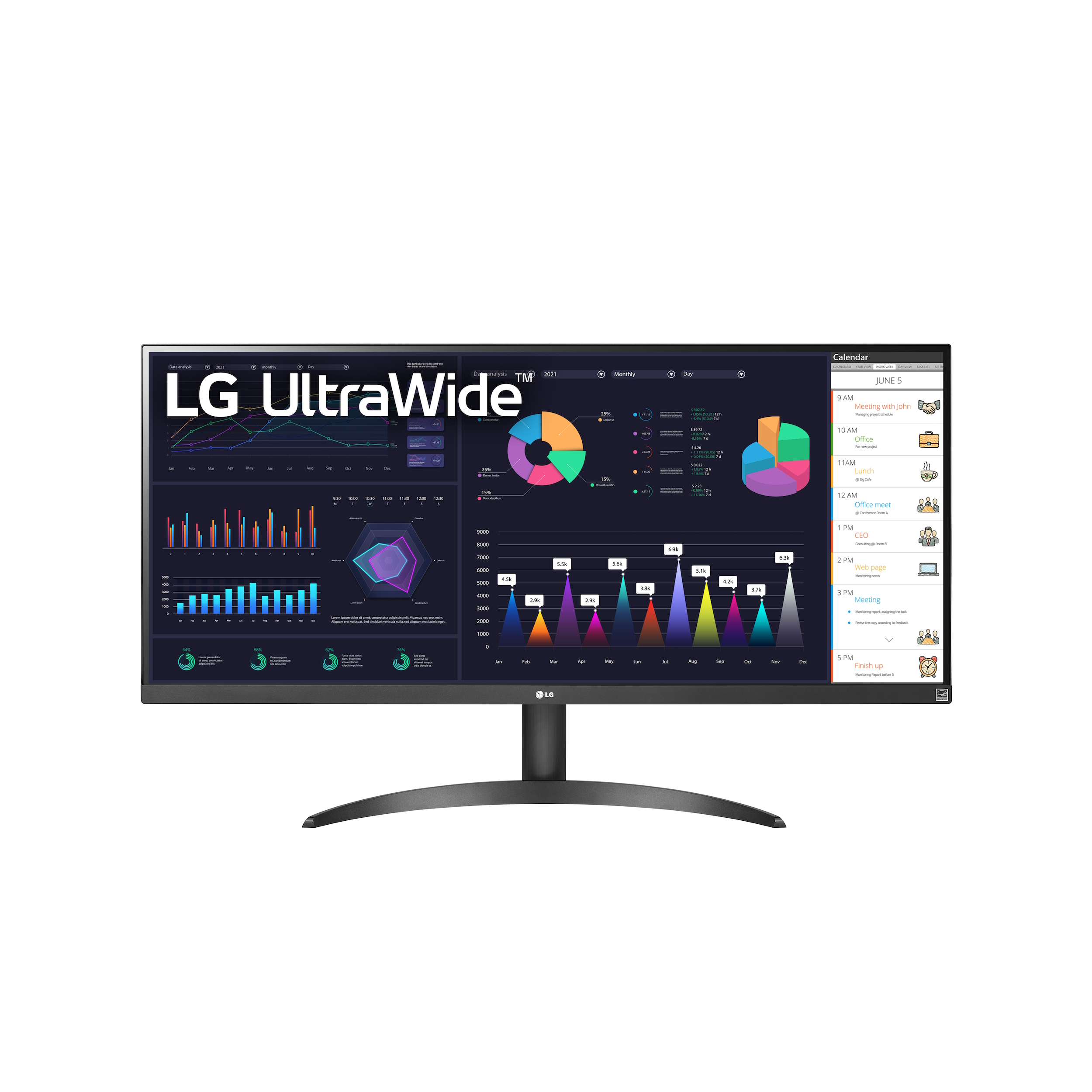 Bild von LG 34WQ500-B UltraWide - Office Monitor, IPS Panel, HDR400