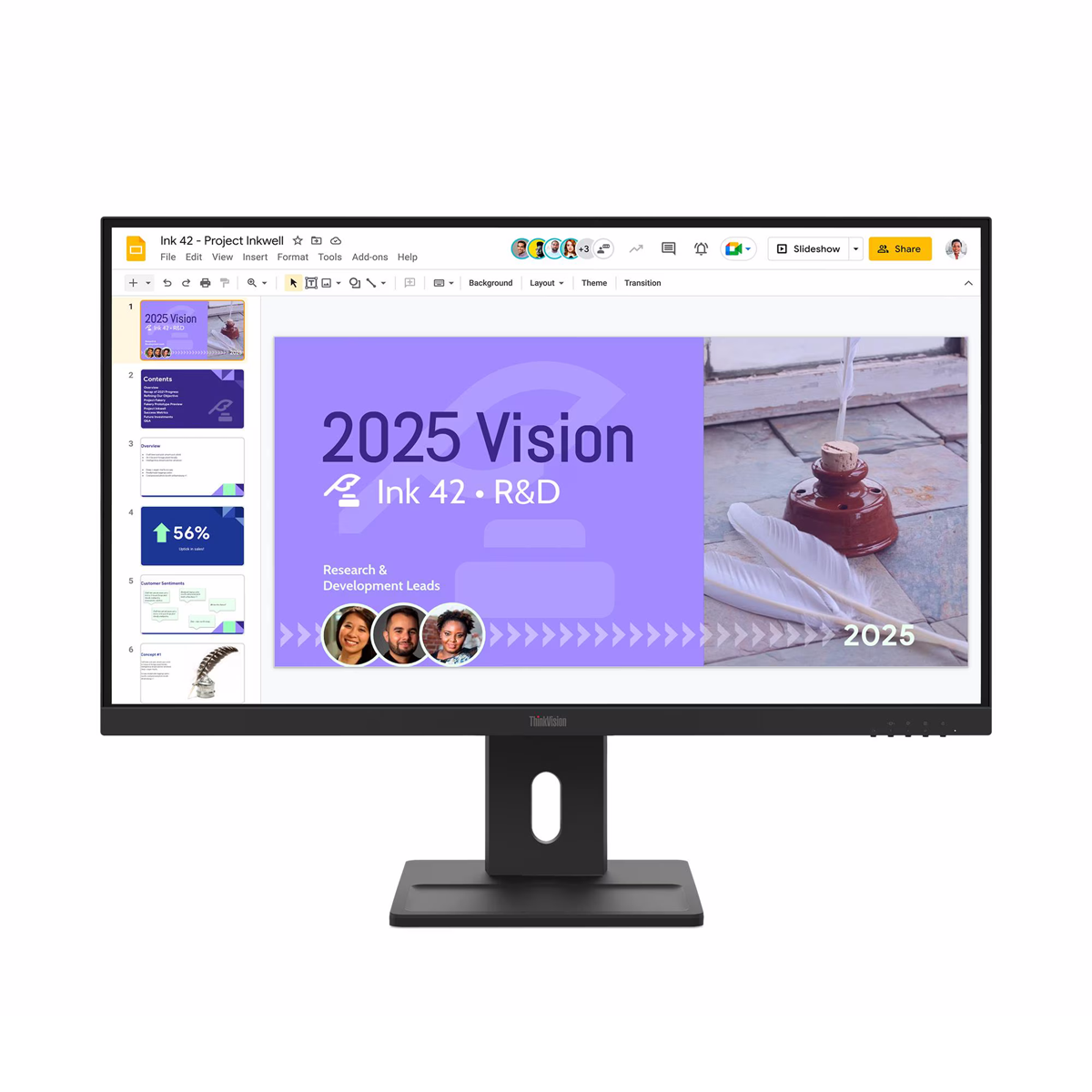 Bild von Lenovo ThinkVision E27Q-40 Business Monitor - QHD, 100Hz ENERGY Star Certified, TCO 10, TCO Edge 2.1, EPEAT™ Gold