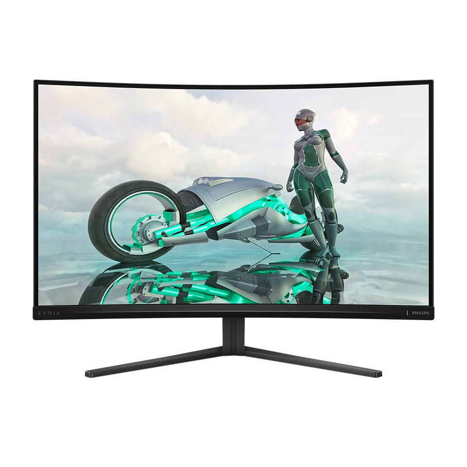 Bild von Philips Evnia 32M2C3500L 32 Zoll QHD Curved Gaming Monitor, 180 Hz, 0.5 ms, FreeSync Premium, HDR10 (2560x1440, 2x HDMI, DisplayPort) dunkel grau