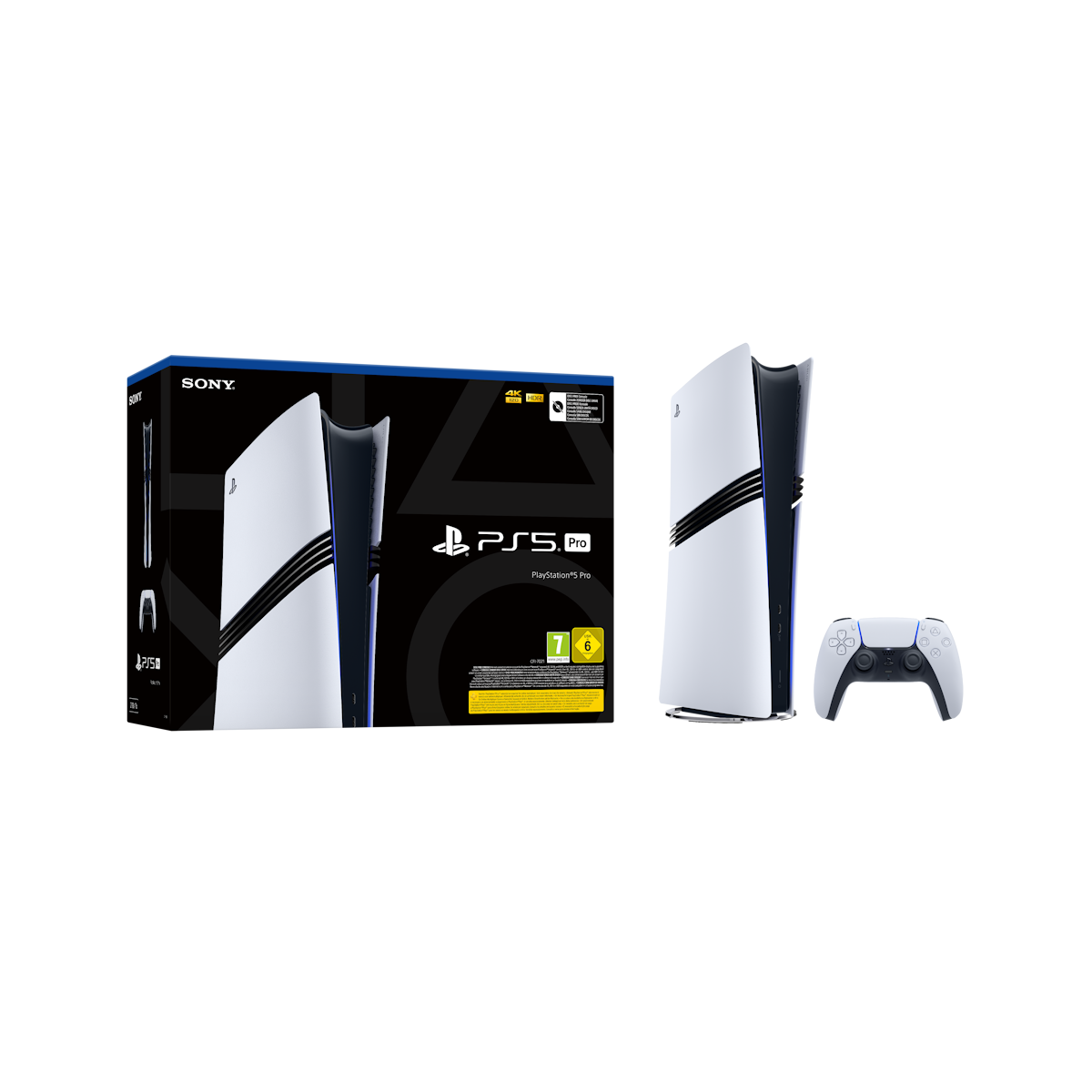 Bild von Sony PlayStation 5 Pro Konsole - 2TB SSD-Speicher, erweitertes Raytracing, schlankes Design, inkl. 1x DualSense Wireless Controller