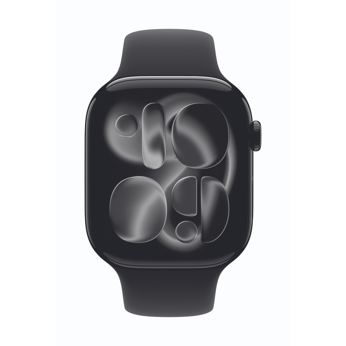 Bild von Apple Watch Series 11  46mm Diamantschwarz Aluminium Gehäuse mit Schwarz Sport Band - S/M