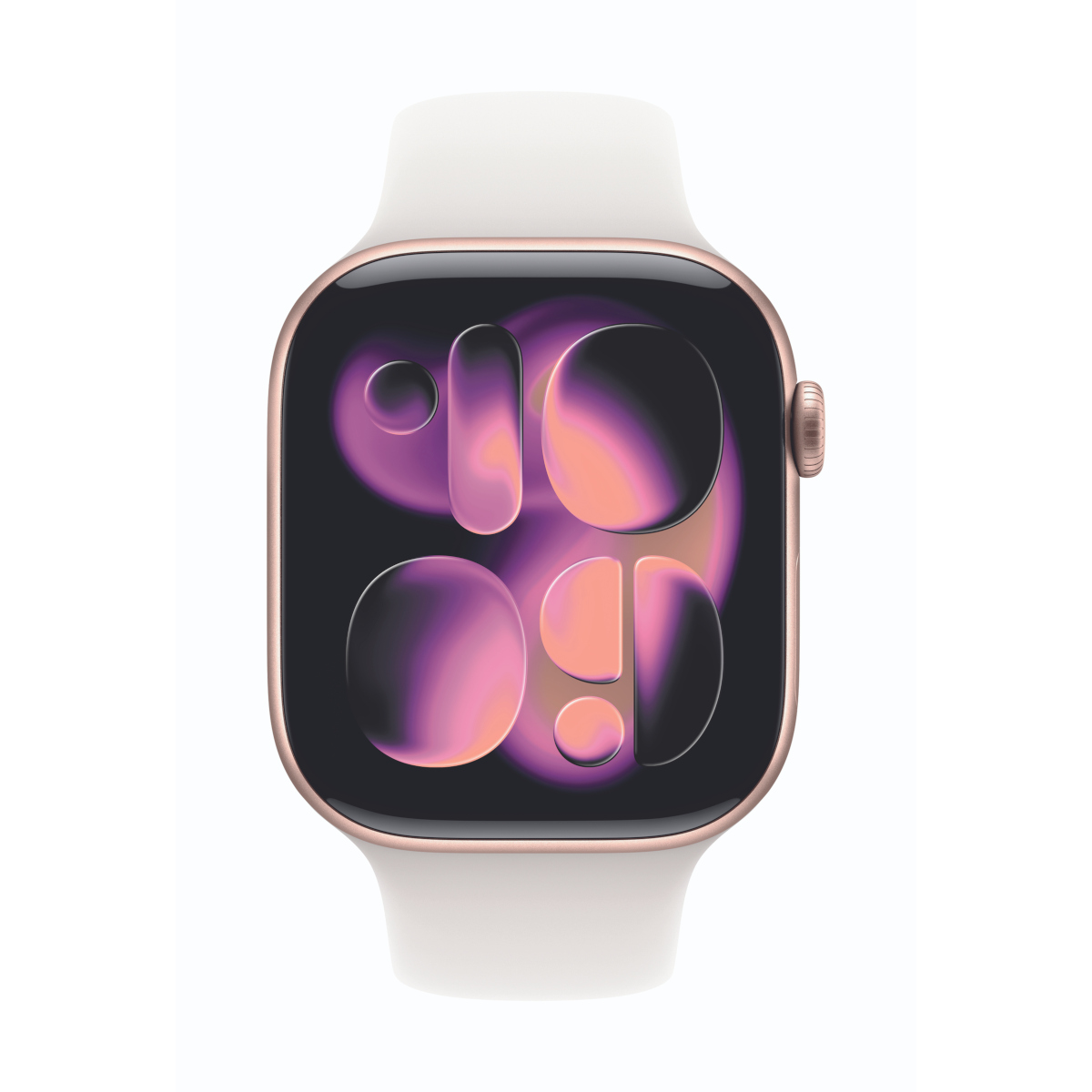 Bild von Apple Watch Series 11 Cellular 46mm Roségold Aluminium Gehäuse mit Blassrosa Sport Band - M/L
