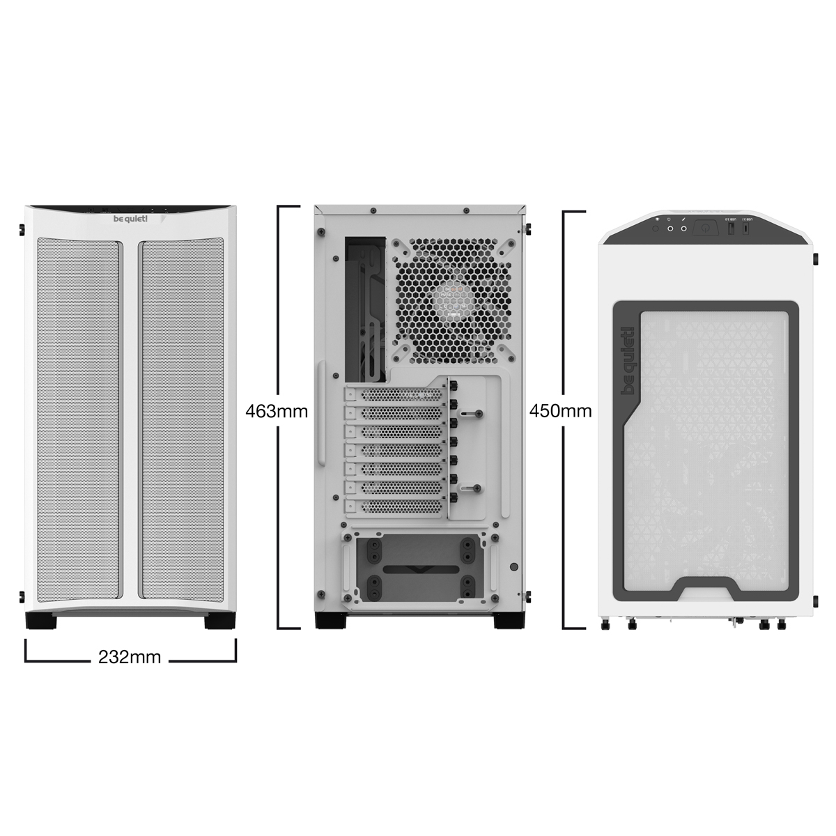 Bild von be quiet! PURE BASE 500DX | WHITE PC-Gehäuse