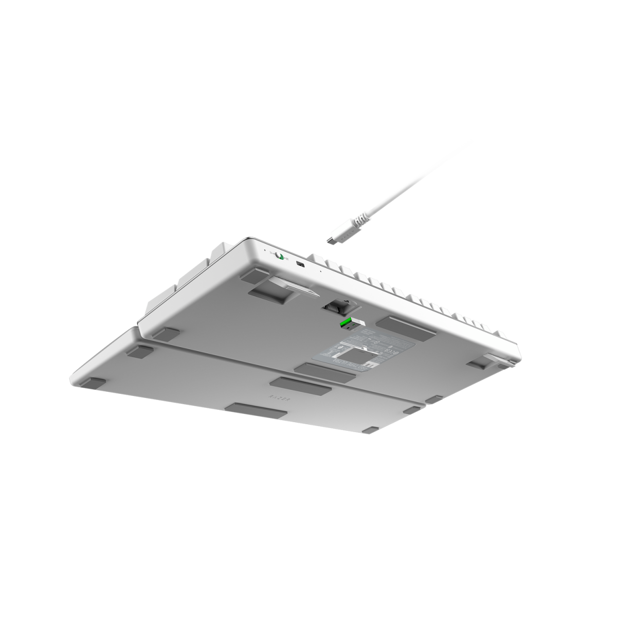 Bild von Razer Pro Type Ultra Tastatur - Kabellose mechanische Tastatur für noch mehr Produktivität, deutsches Layout, silber