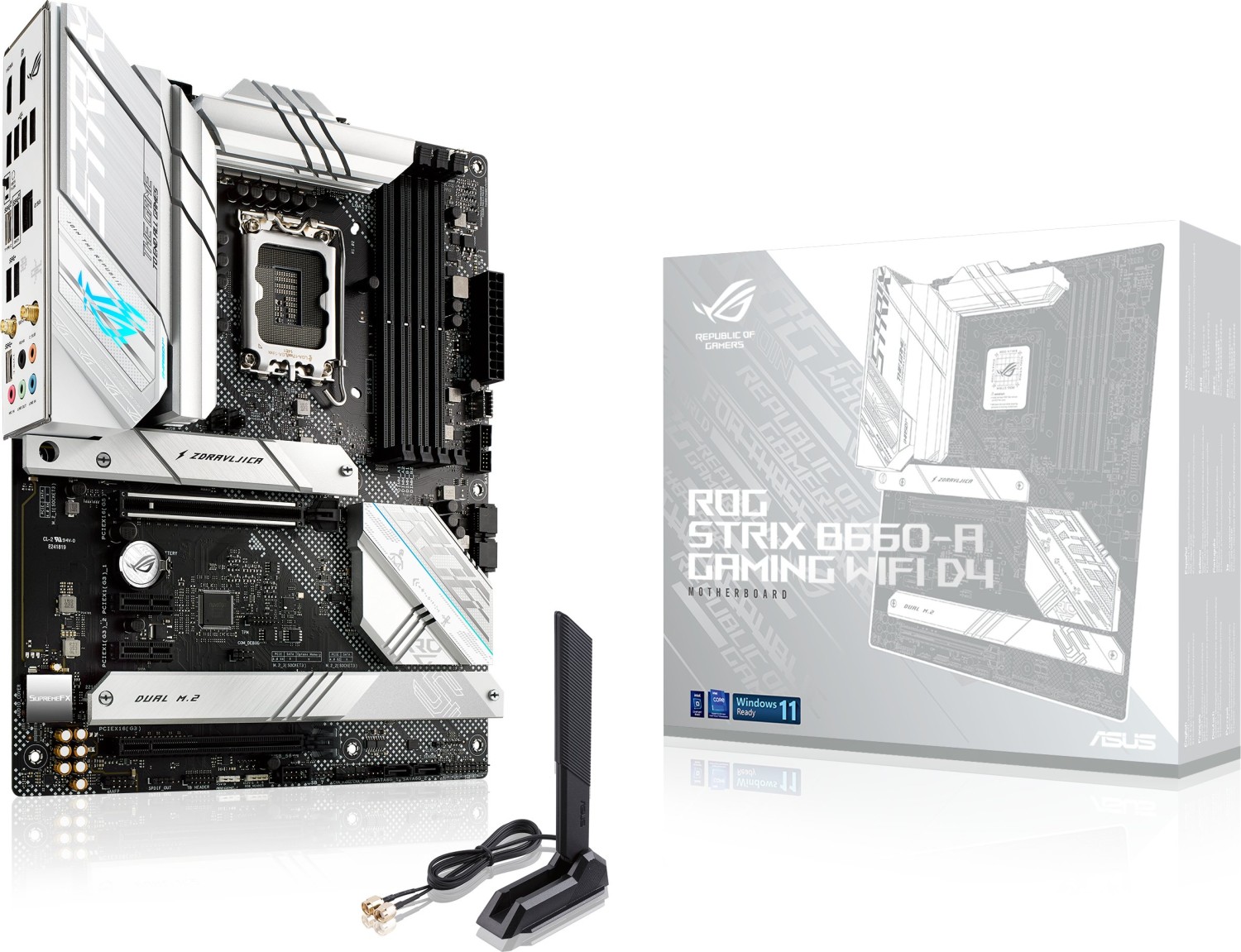 Bild von Asus ROG STRIX B660-A GAMING WIFI D4 Mainboard