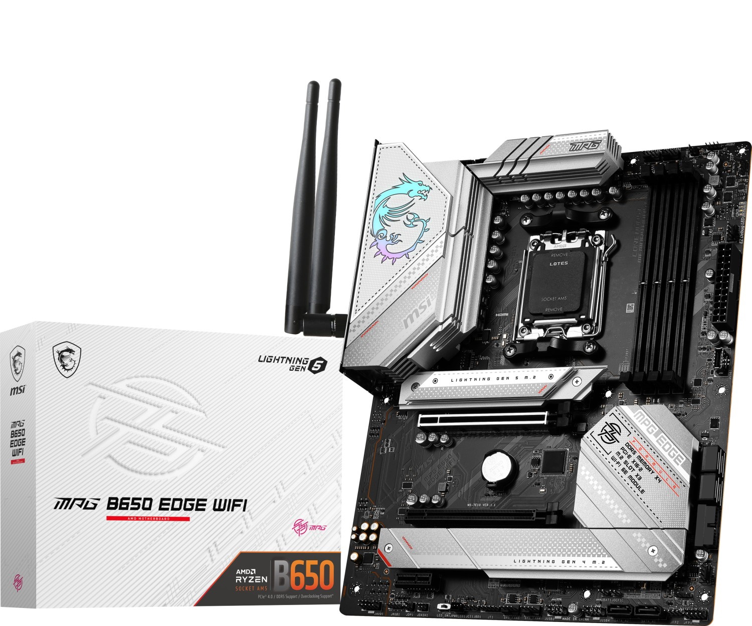 Bild von MSI MPG B650 EDGE WIFI Gaming Mainboard Sockel AM5