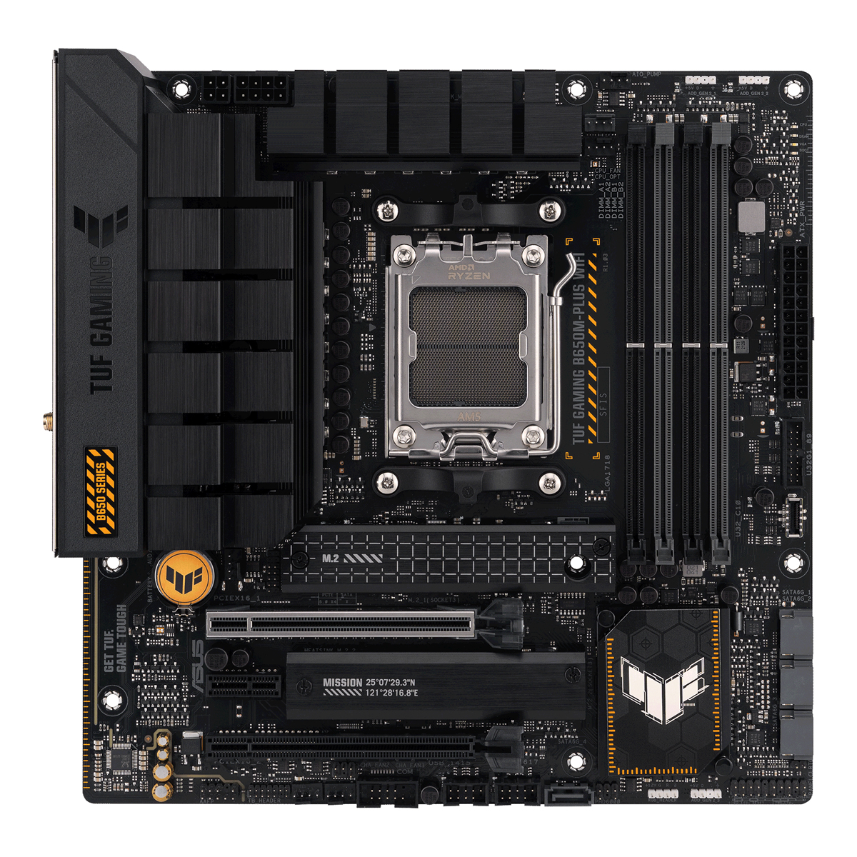 Bild von ASUS TUF GAMING B650M-PLUS WIFI Mainboard Sockel AM5