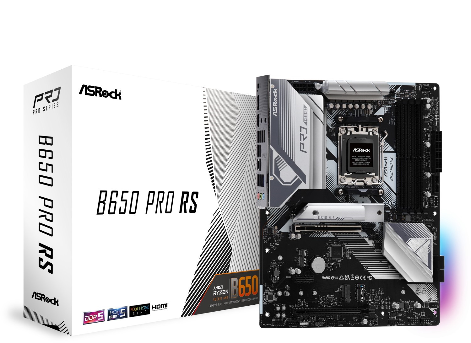 Bild von AsRock B650 PRO RS Mainboard Sockel AM5