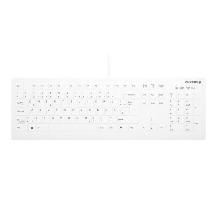 Bild von Cherry Active Key AK-C8112 Medical Wireless Keyboard, We B-Ware Kabellose desinfizierbare Desktop-Hygienetastatur mit flachem Tastenprofil