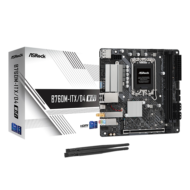 Bild von ASRock B760M-ITX/D4 WiFi Mainboard