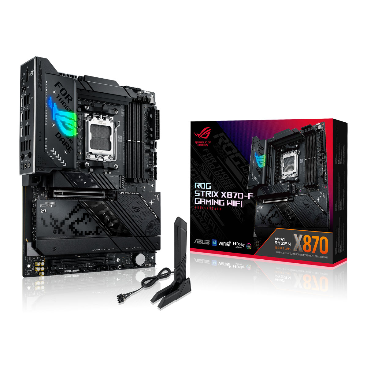 Bild von ASUS ROG STRIX X870-F GAMING WIFI Mainboard Sockel AM5