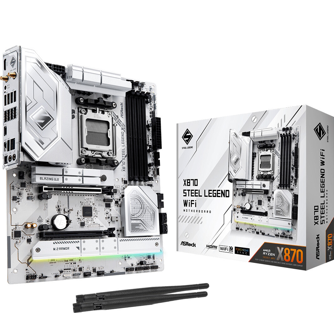 Bild von ASROCK X870 Steel Legend WiFi Mainboard Sockel AM5 B-Ware