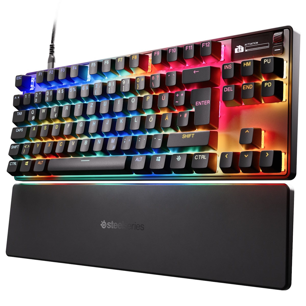 Bild von SteelSeries Apex Pro TKL Gen 3 DE-Layout - Kabellose Gaming Tastatur im E-Sports TKL-Formfaktor mit OmniPoint 3.0 HyperMagnetic-Schaltern