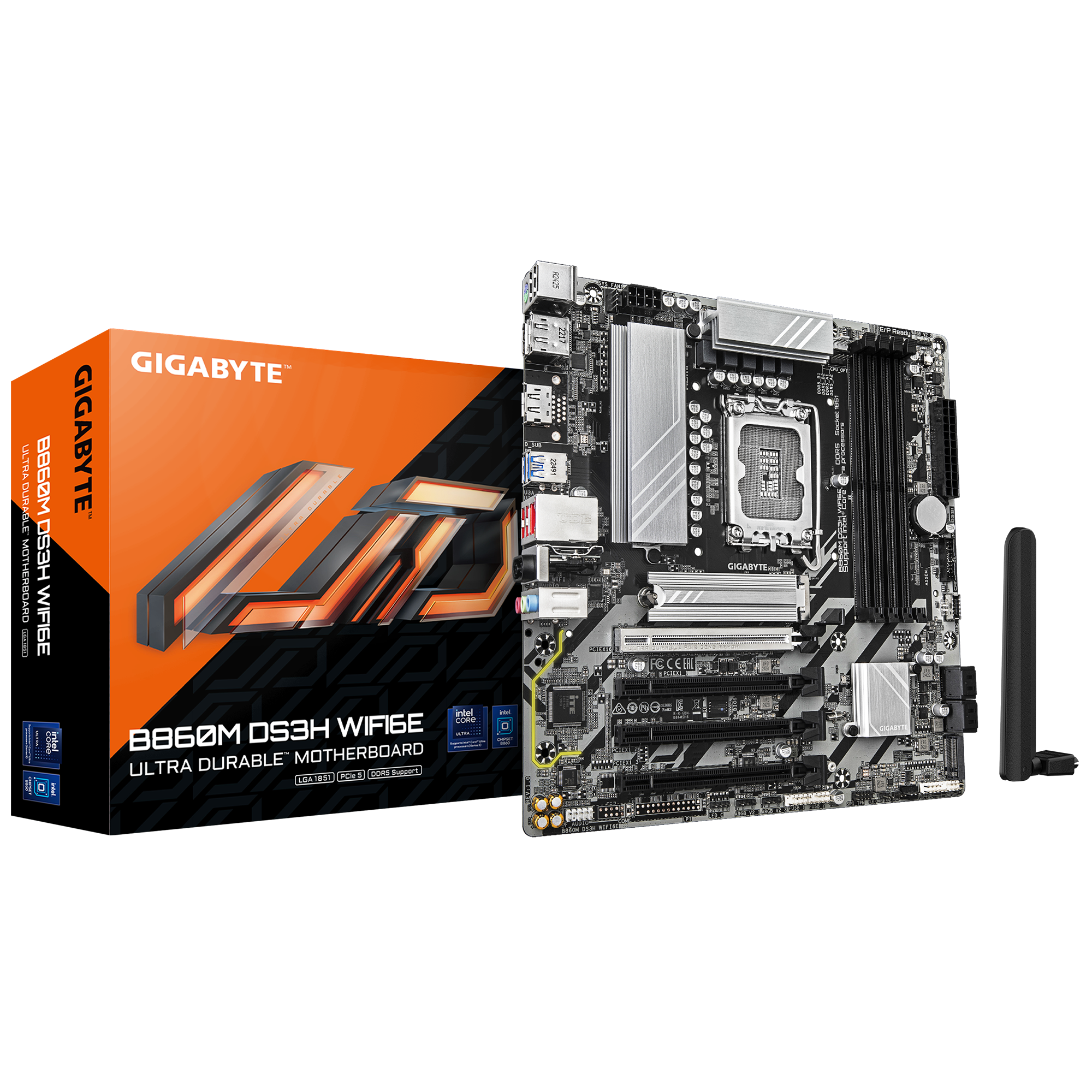 Bild von GIGABYTE B860M DS3H WIFI6E Mainboard