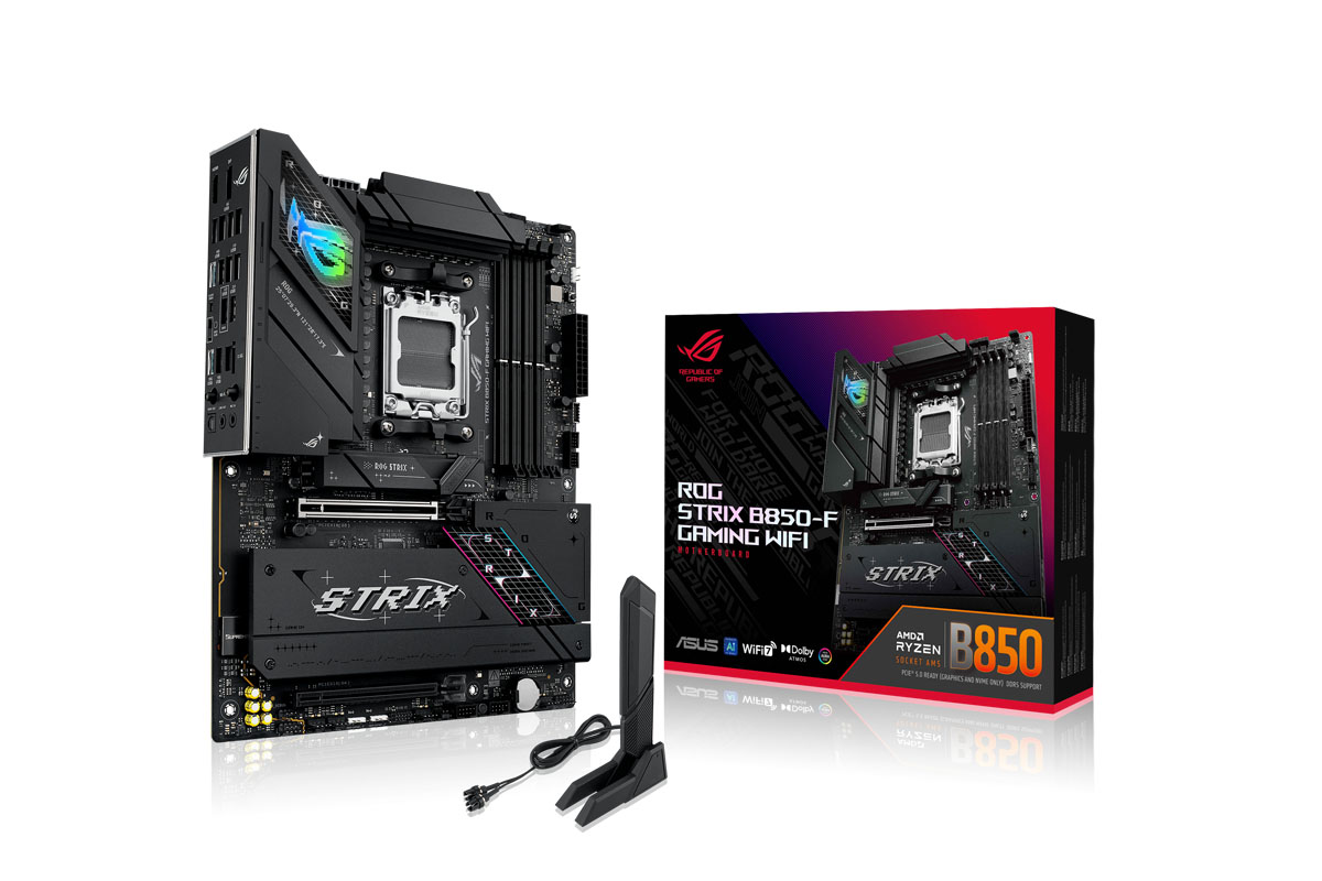 Bild von ASUS ROG STRIX B850-F GAMING WIFI Mainboard Sockel AM5