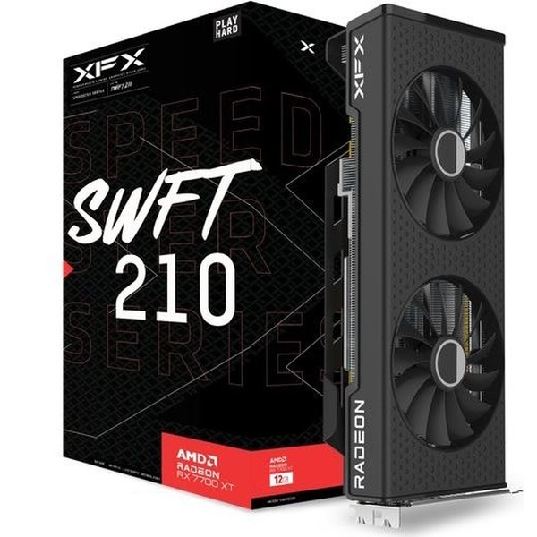 Bild von XFX Speedster SWFT 210 Radeon RX 7700 XT Core Edition - 12GB GDDR6, HDMI, 3x DP