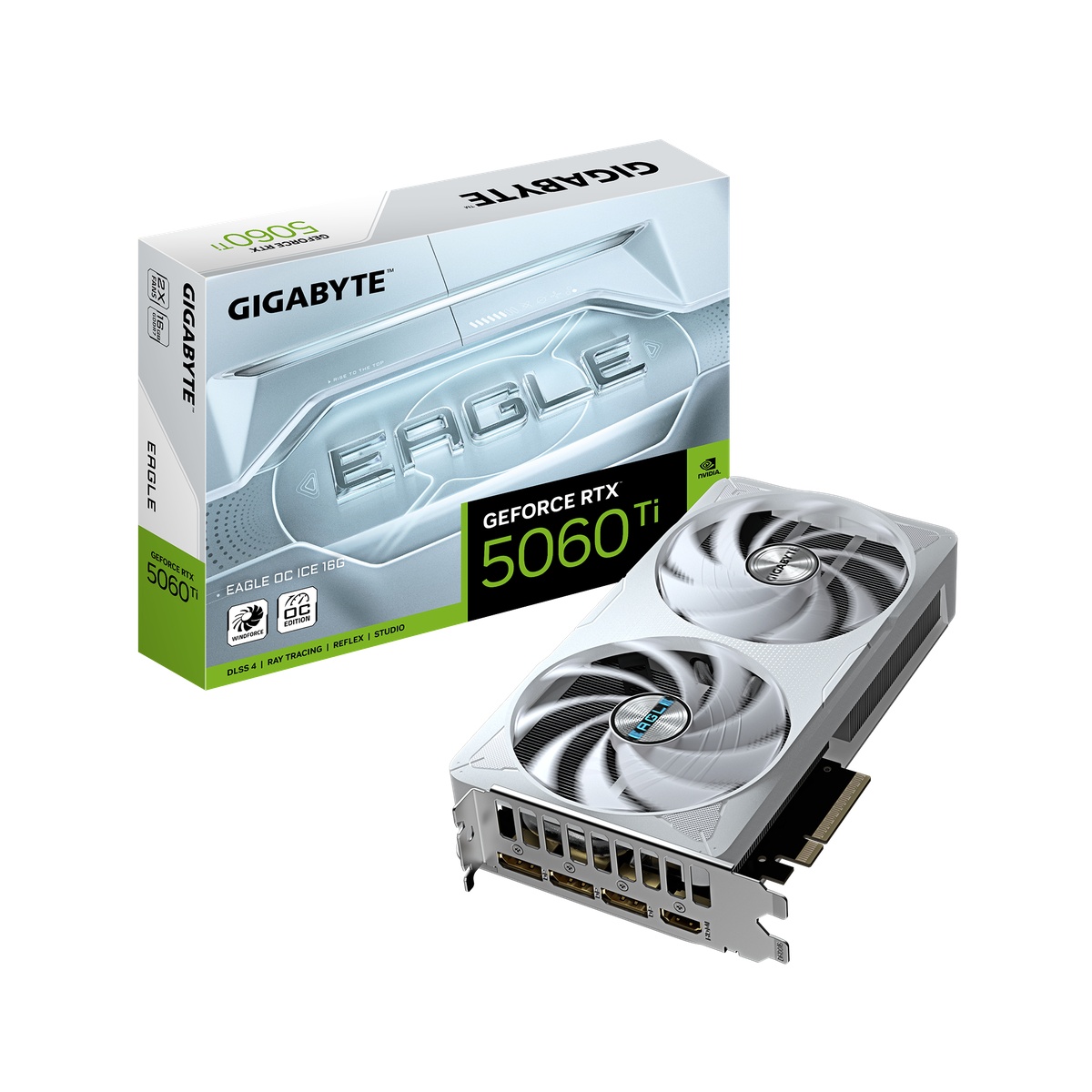 Bild von GIGABYTE GeForce RTX 5060 Ti 16GB Eagle ICE OC - 16GB GDDR7, HDMI, 3x DP